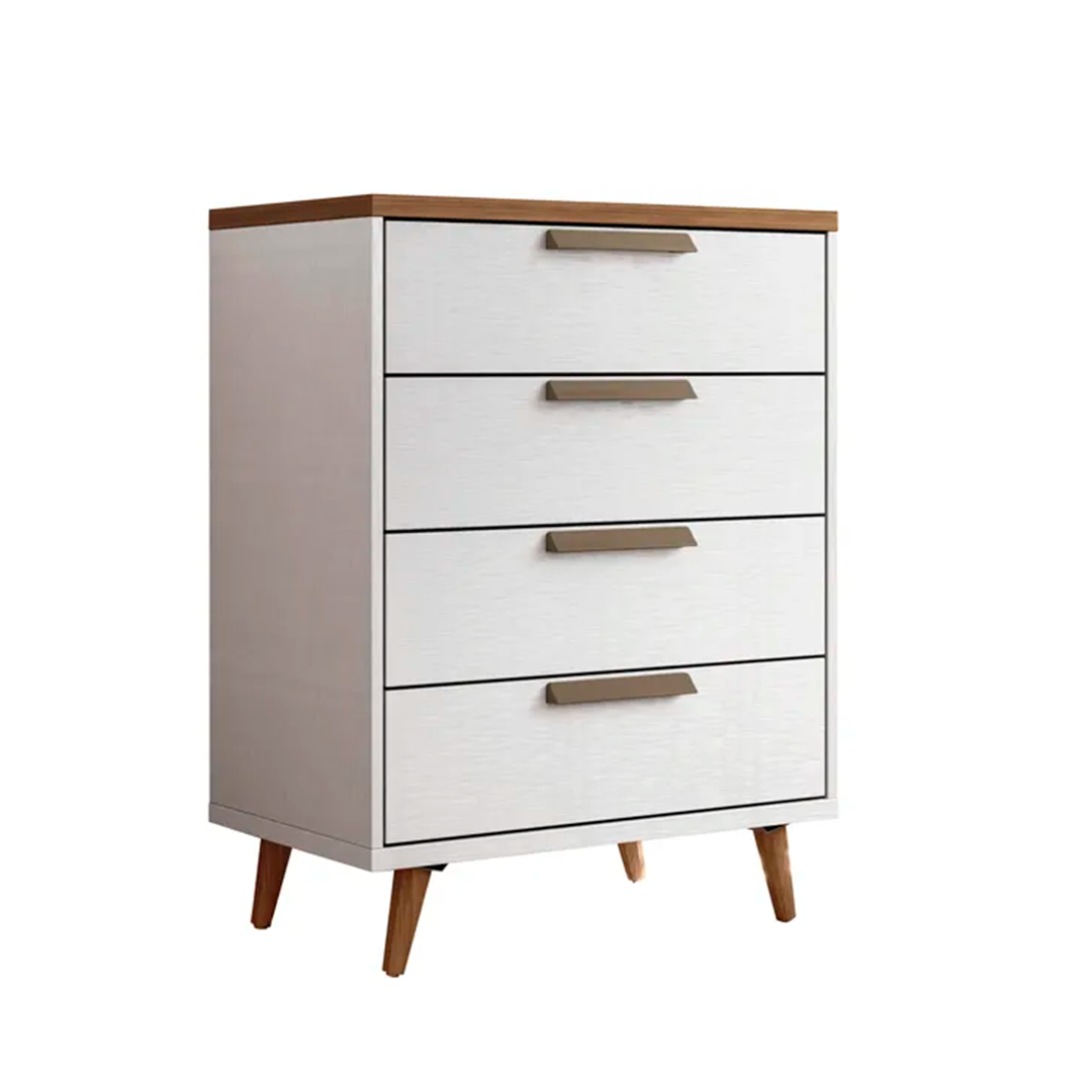 Cómoda Andira New Conect 4 Caj/Bco/Jatoba