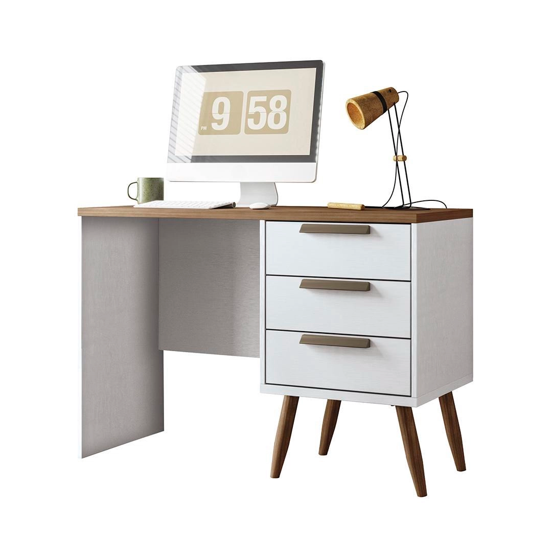 Mesa de Escritorio Andira Office New Conect 3 Caj/Bco/Jat