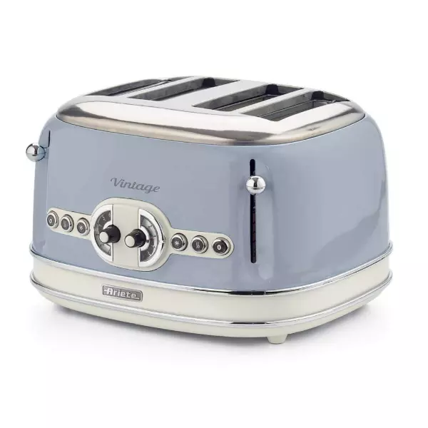 Tostadora Ariete Vintage 4 Panes 929/895 Azul