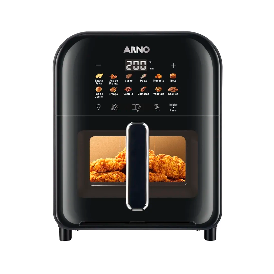 Freidora Airfryer Arno FEY8228B Turbo 6 Lts Negro