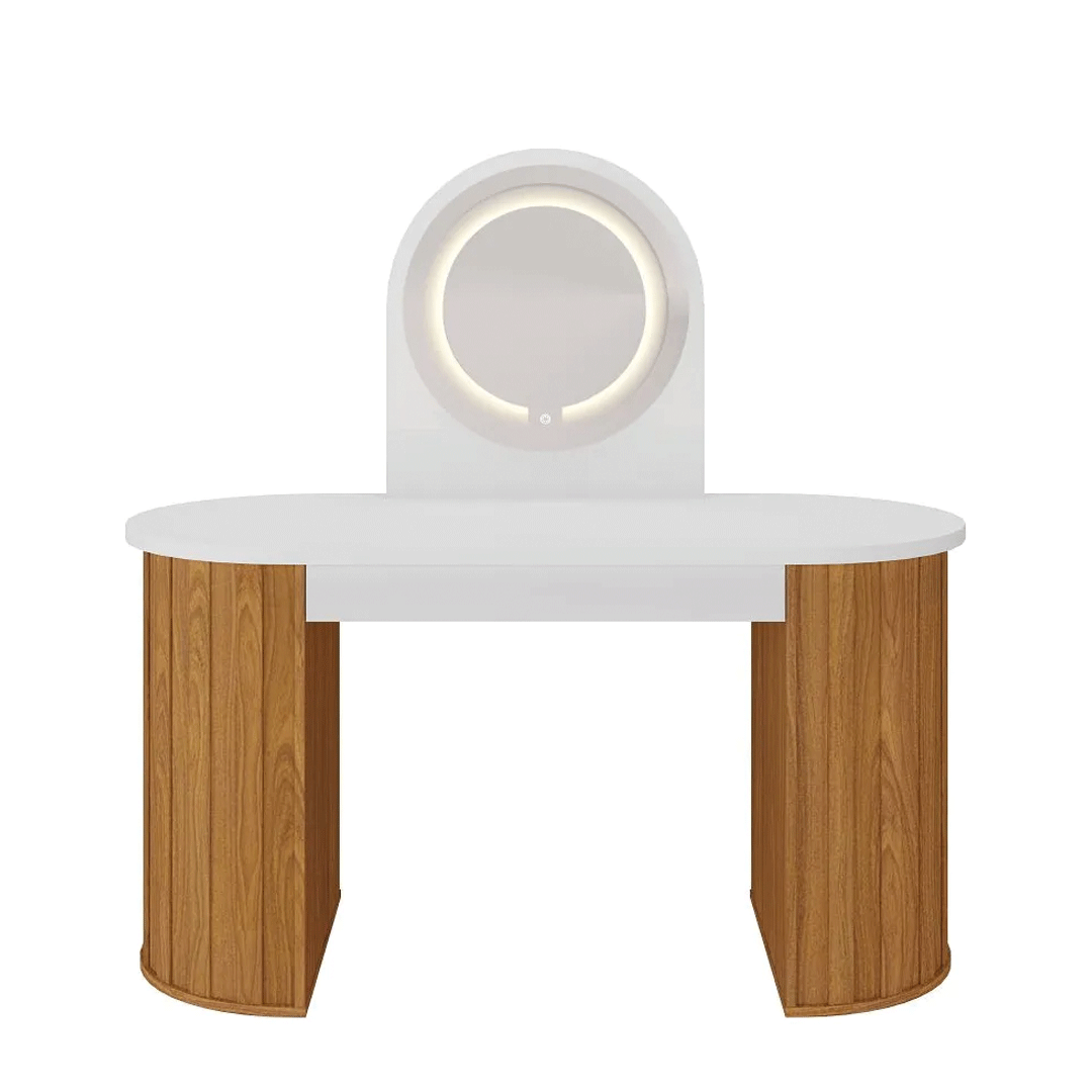 Escritorio Tocador Artany 6409 Glamour Blanco/Freijo