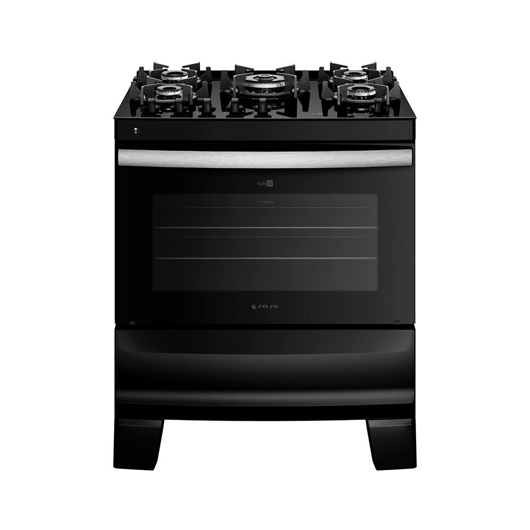 Cocina a Gas Atlas Agile UP Glass 5 Hornallas