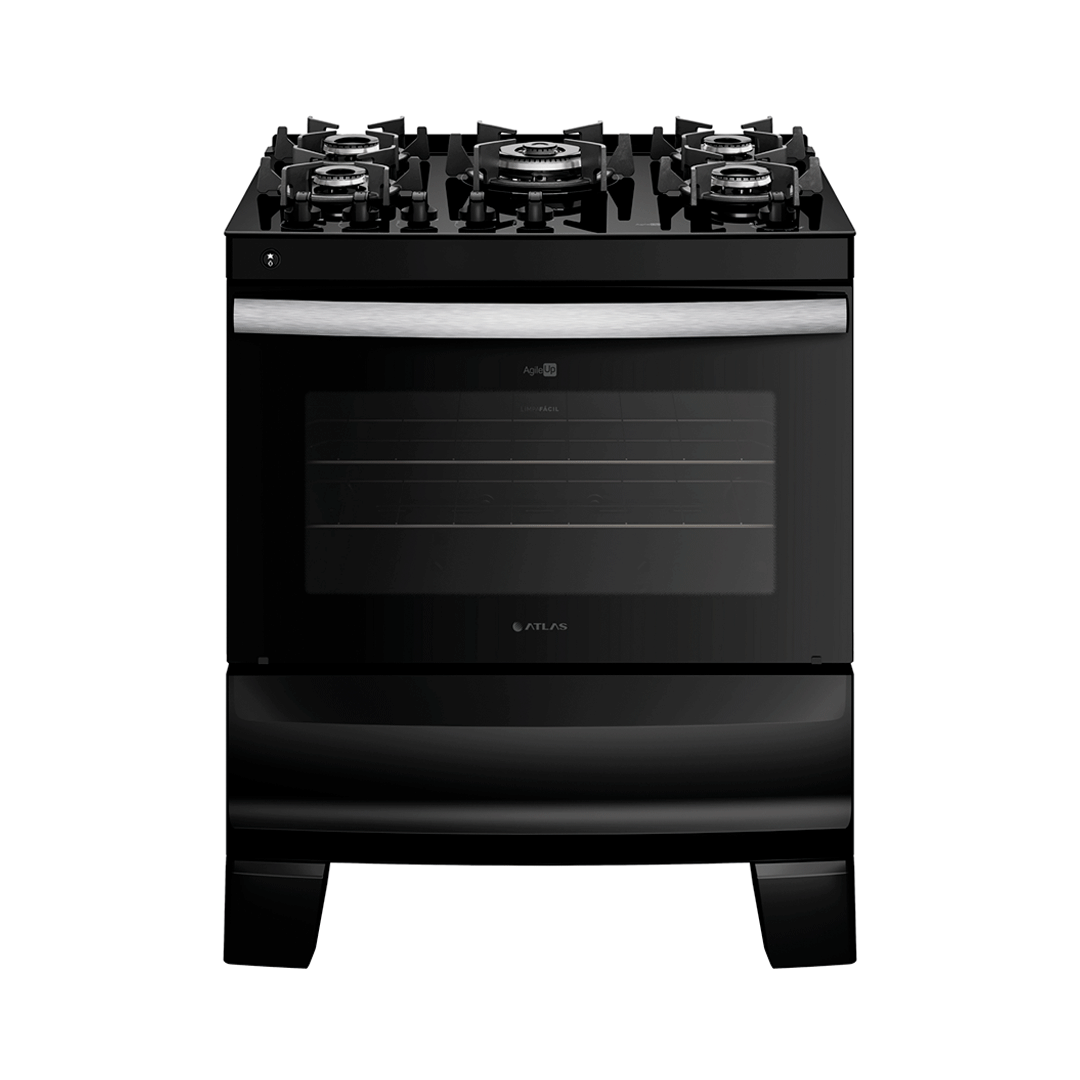 Cocina a Gas Atlas Agile UP Glass 5 Hornallas