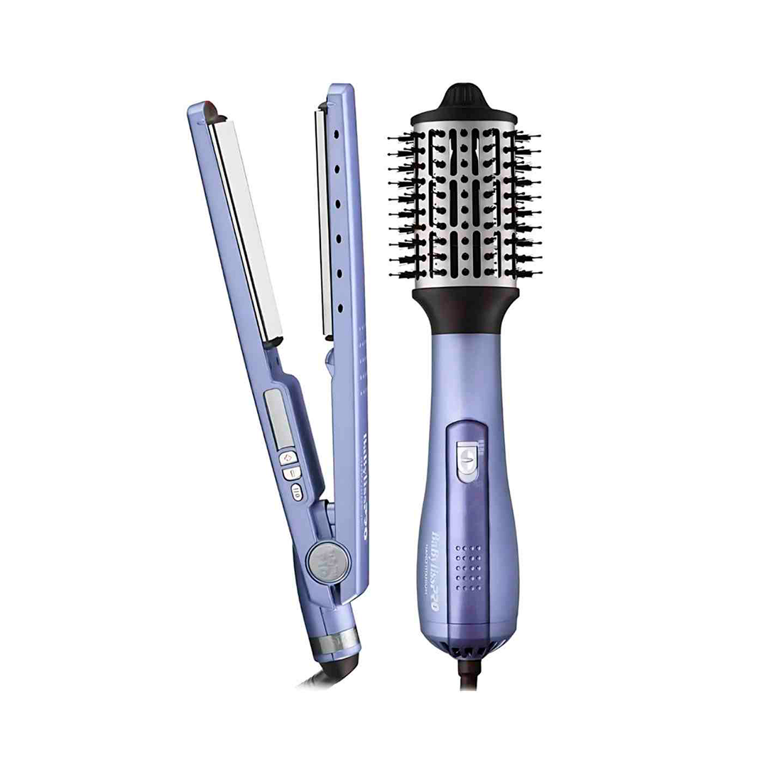Pack Babyliss Cepillo Secador + Planchita 4091 Lavanda