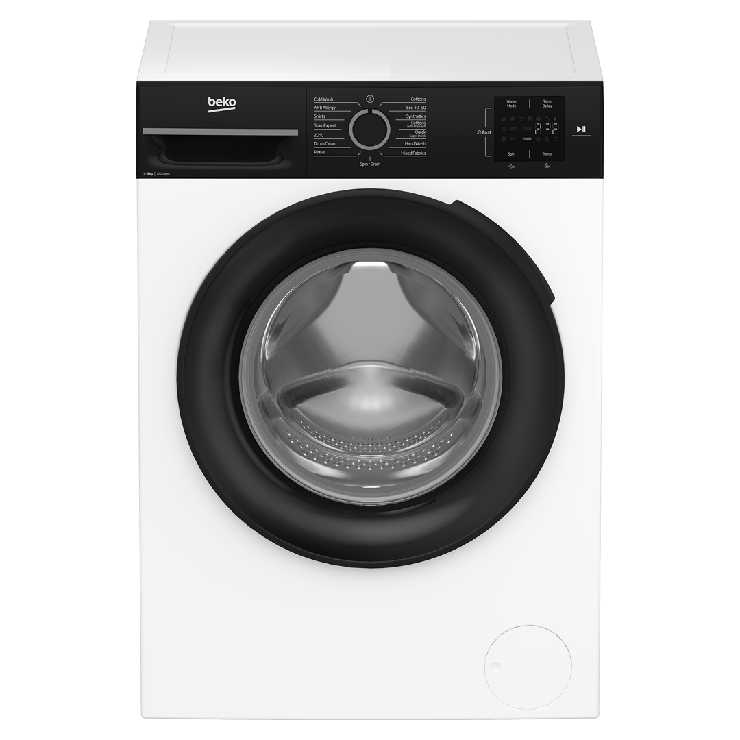 Lavarropas Beko BM1WFSU36223WPBB de 6 Kg.