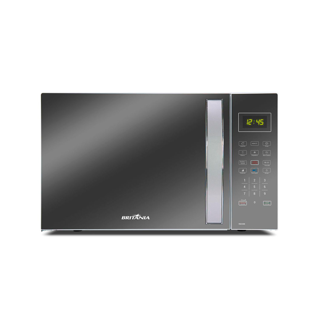 Microondas Britania PMO34EB 34 Lts Espejado