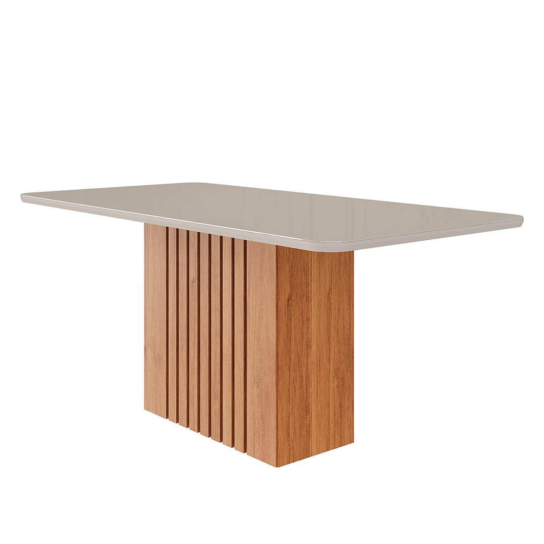 Mesa de Comedor Cimol Ana 1,80cm Cinamo/Off White