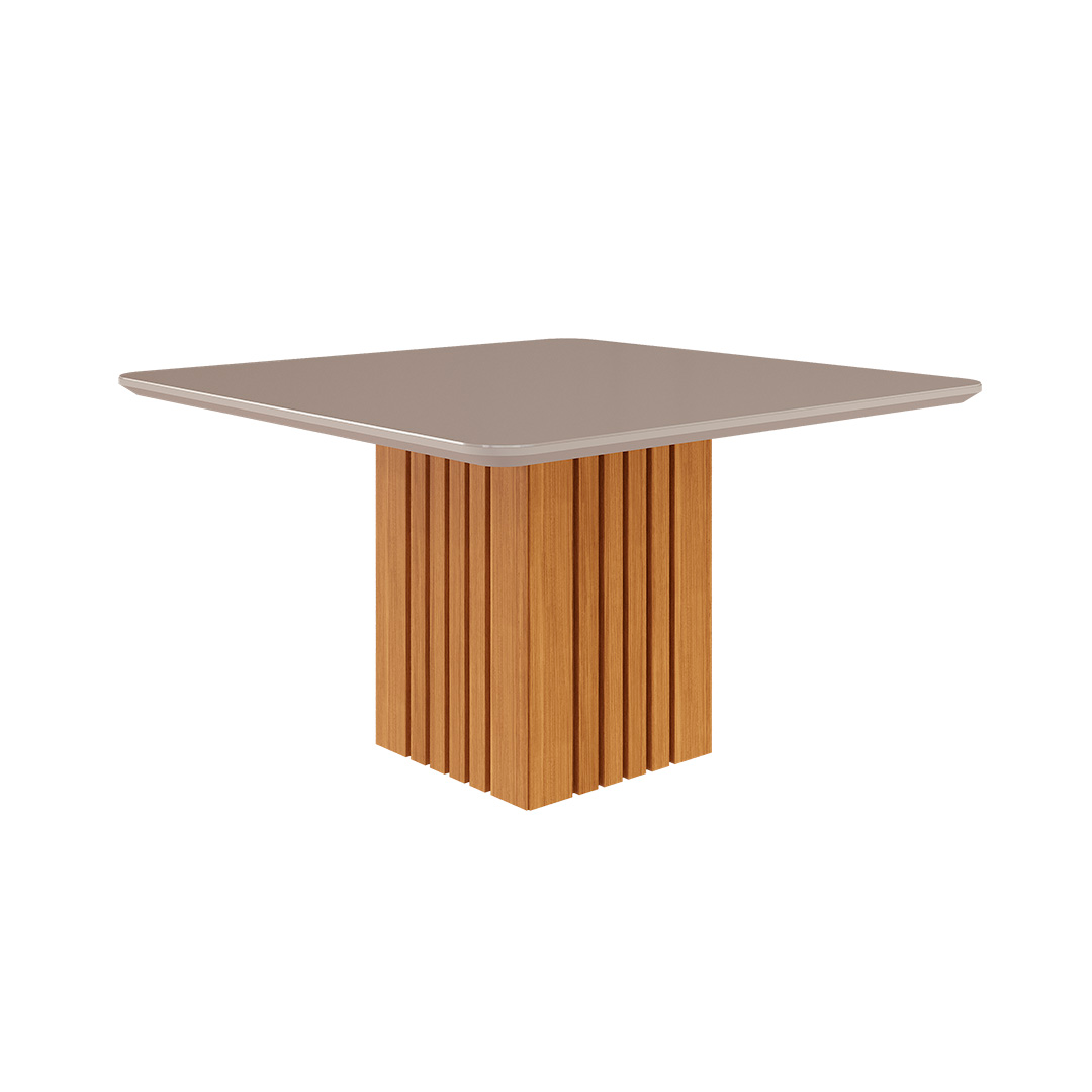 Mesa de Comedor Cimol Ana 130 cm Nat/Creme