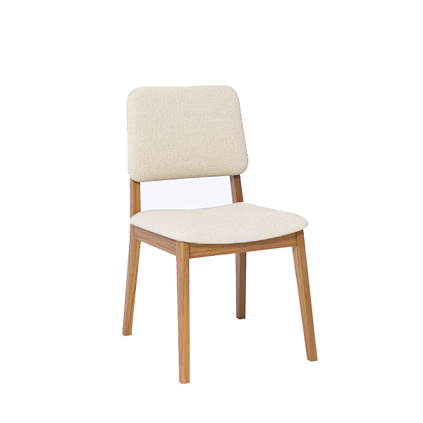 Sillas de Comedor Cimol Amarilis 2 Unidades Madera/Lino Cru