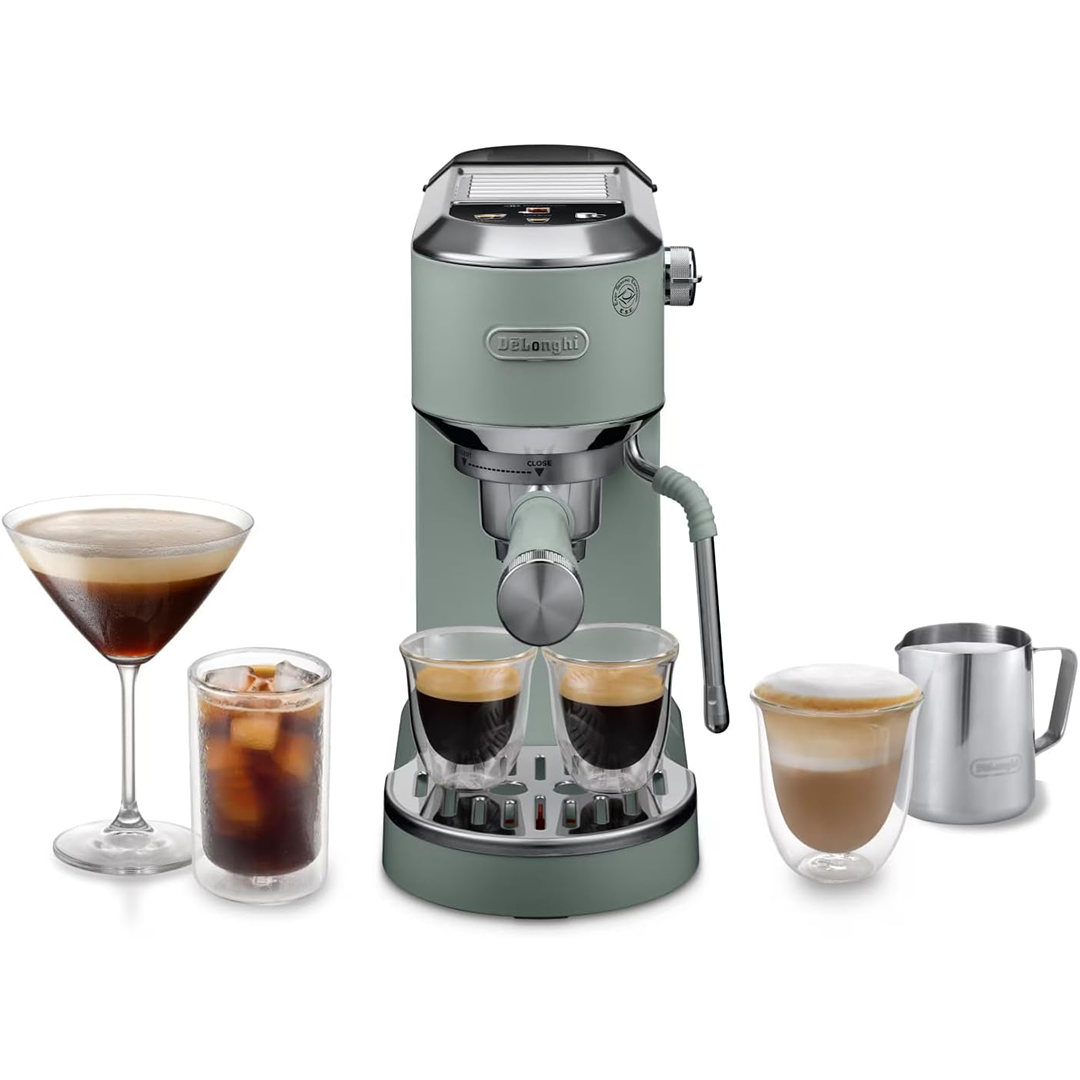 Cafetera Delonghi Dedica Duo Pistacho 952/480