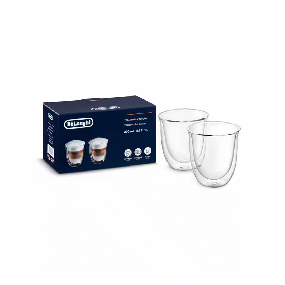 Juego de 2 Vasos Delonghi DLSC311 Capuccino 552/429