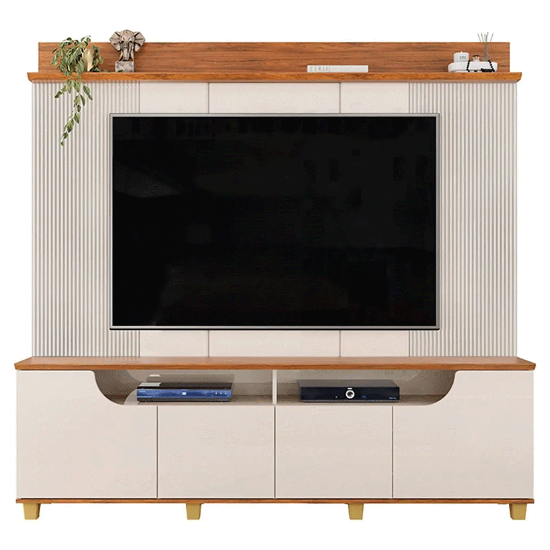 Home para Tv DJ Gama Hasta 75'' Off White/Freijo