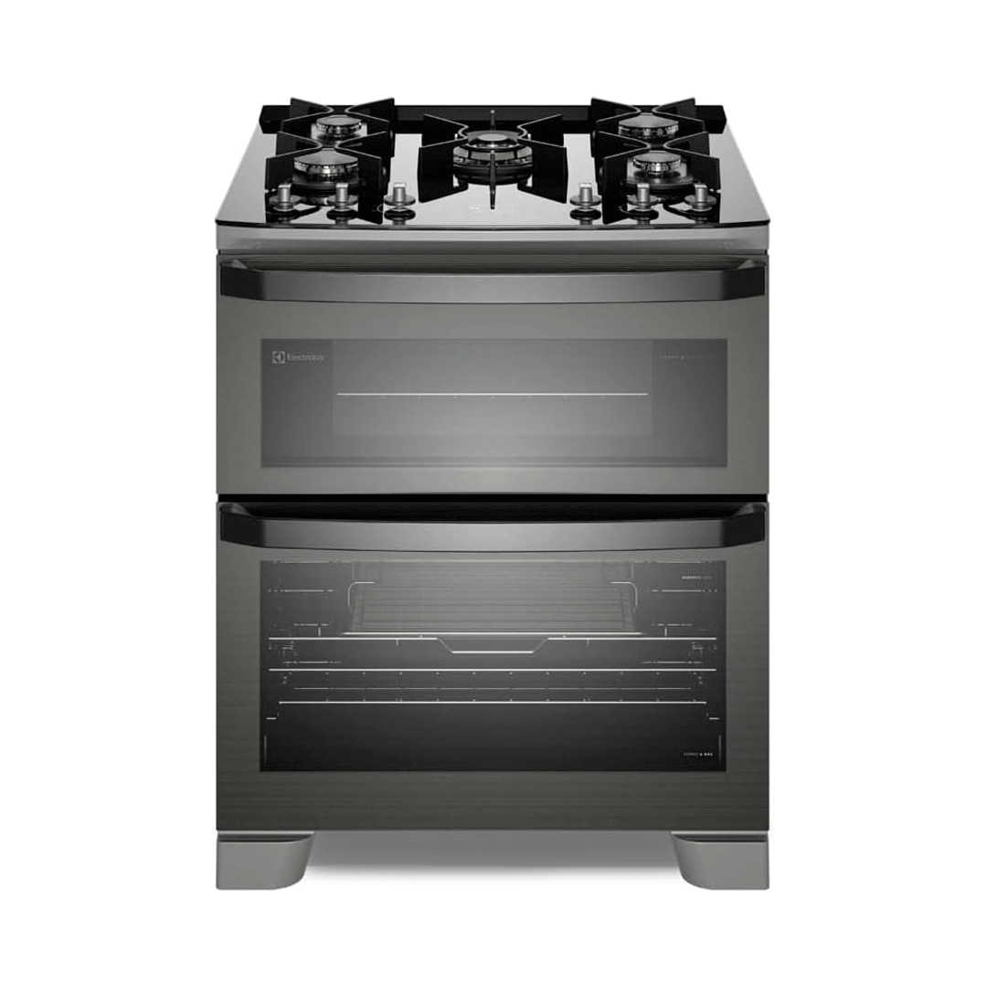 Cocina Electrolux FE5AD 2 Hornos Inox  35/109 5 Hornallas