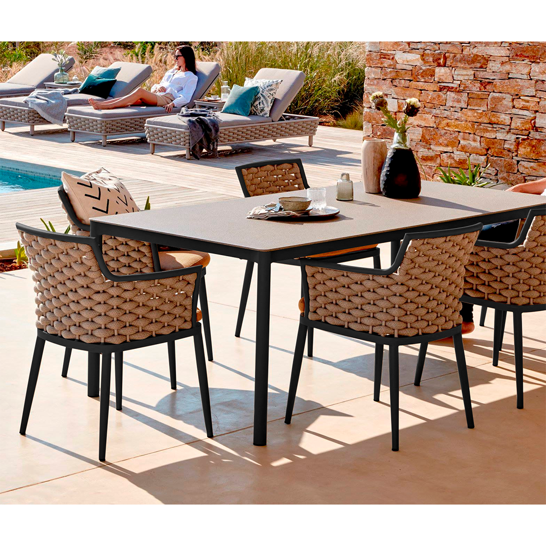 Mesa Escen Prada Silla Marsala 6 Unidades