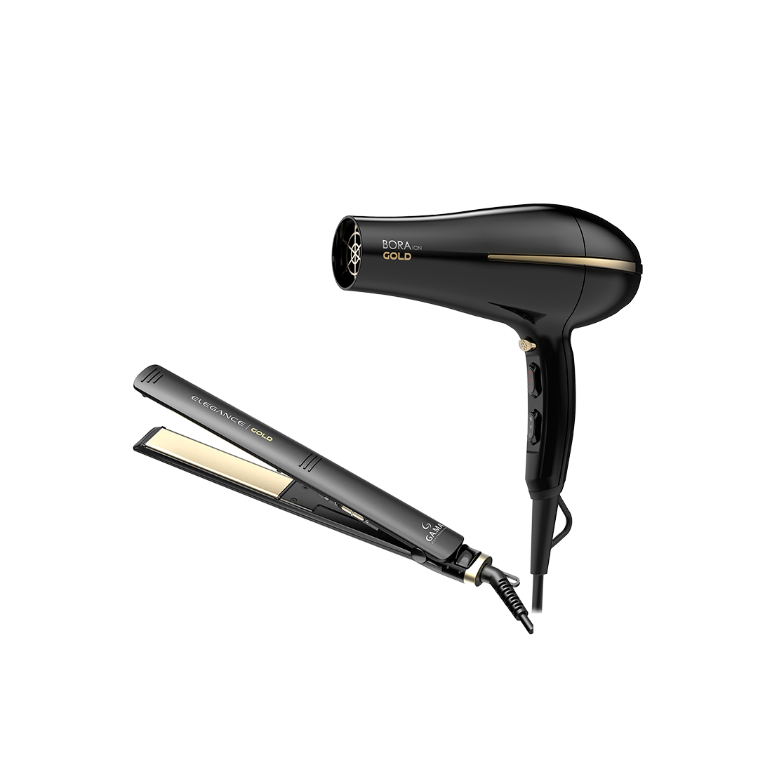 Combo Gama Plancha + Secador Gold 900/7176