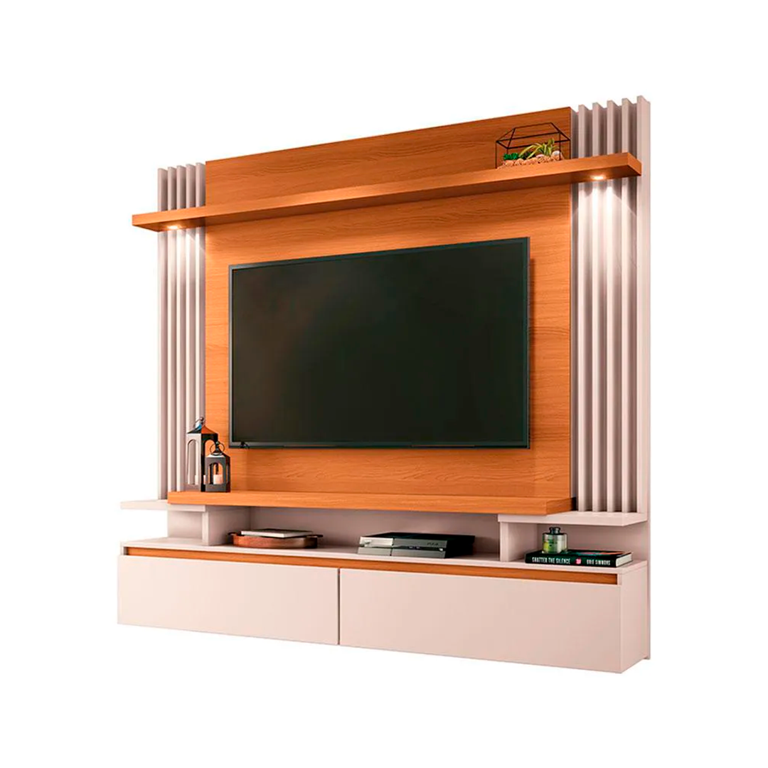 Home para Tv HB 2066 Suspenso Cosmo Hasta 55" Cinamo/OffWhite