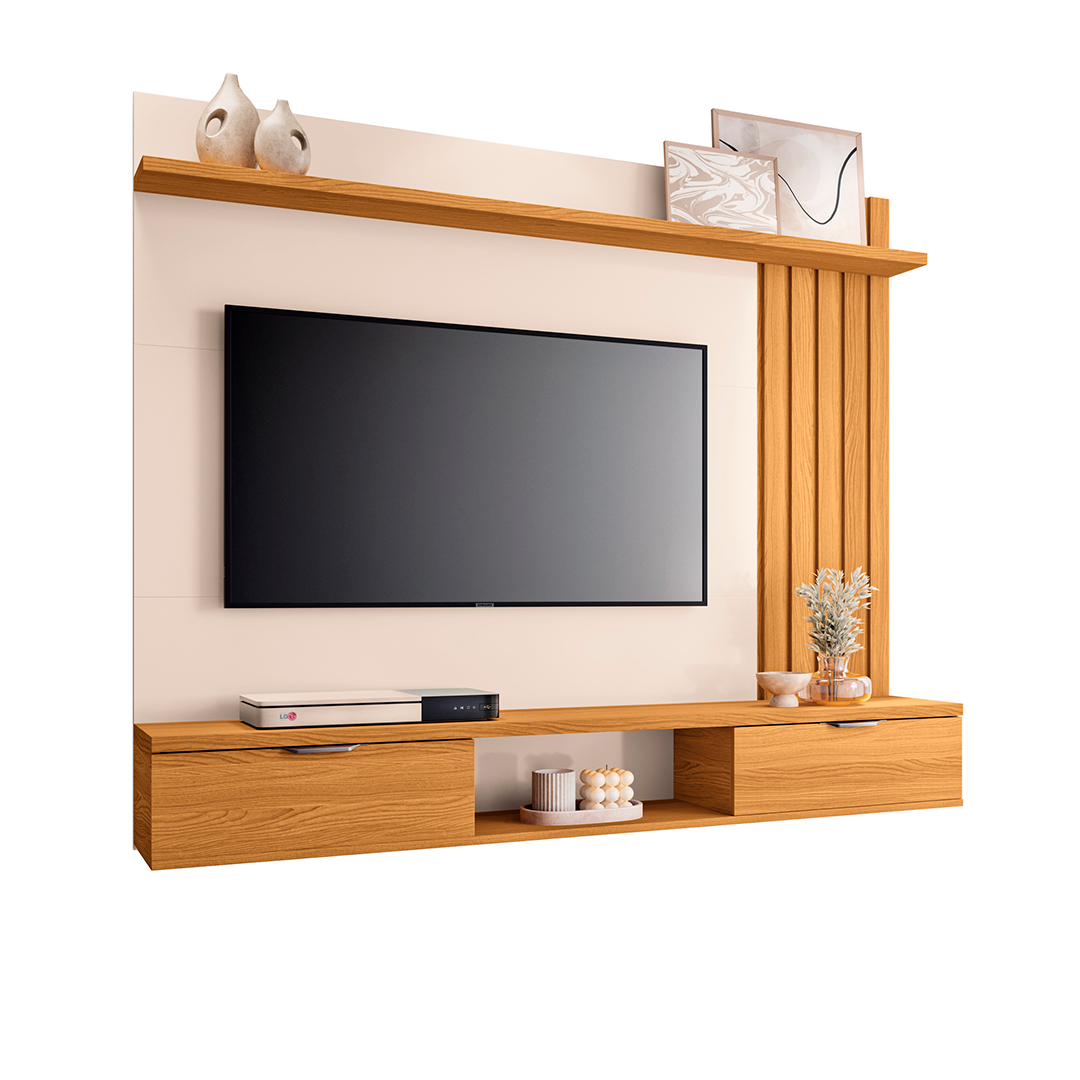 Panel para Tv HB 3390 Lets Hasta 60" Cinamo/Off White