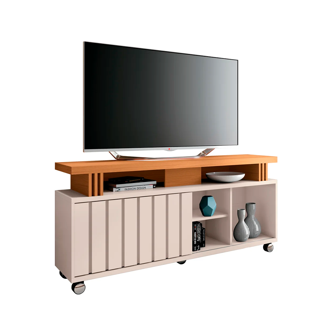 Rack para Tv HB 1868 Briz Hasta 50" Off White/Cinamomo