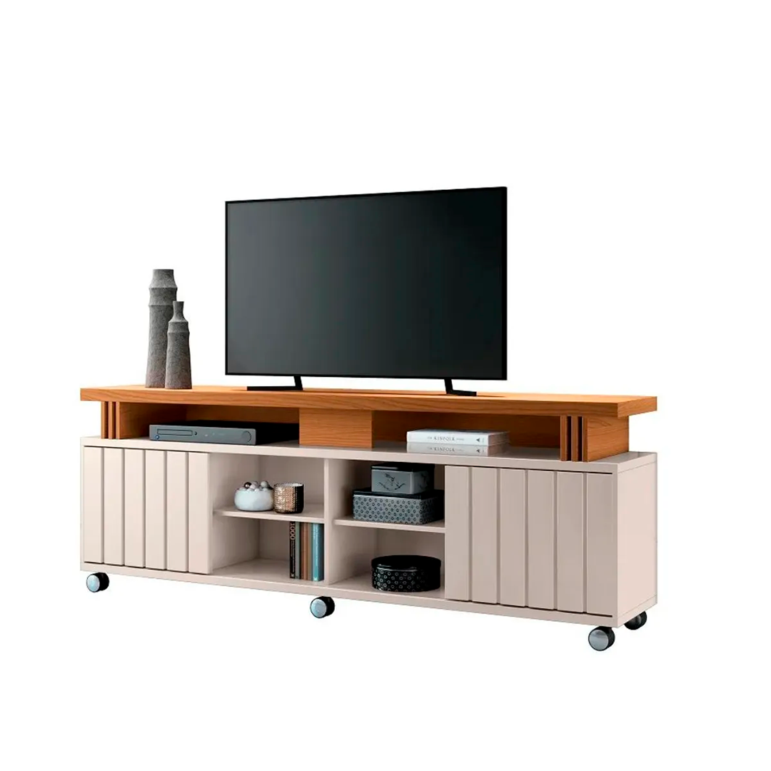 Rack para Tv HB 1898 Briz Hasta 70" Off Whi/Cinamo