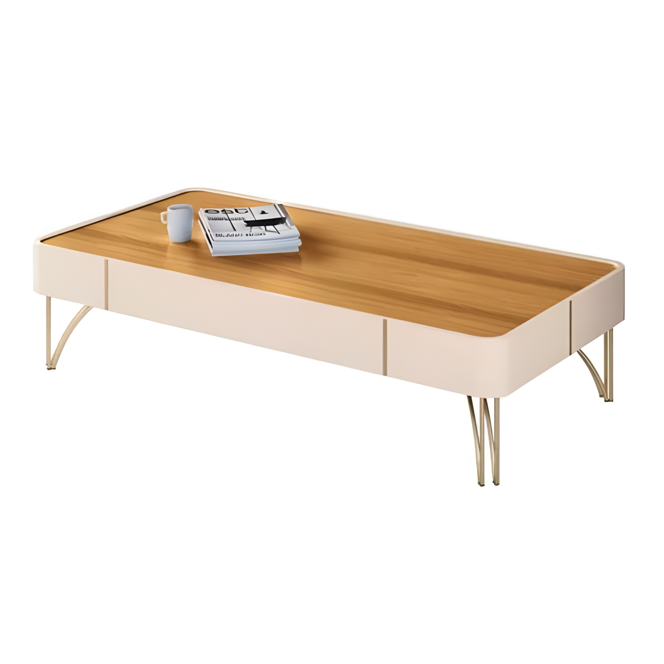 Mesa Centro HB Cadenza 5230 Off Whi/Cinamo