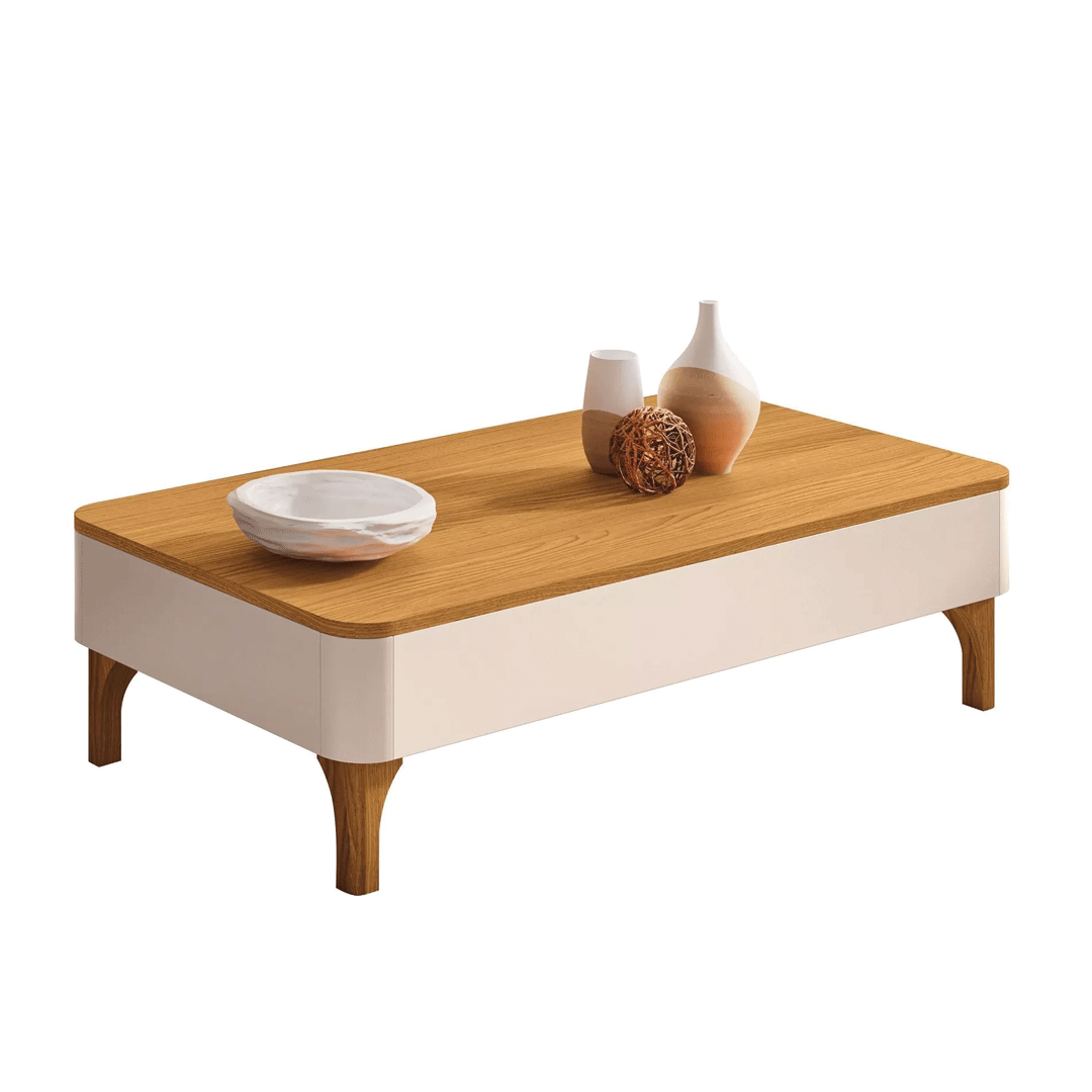 Mesa de Centro HB Liz Off White/Cinamomo 5440