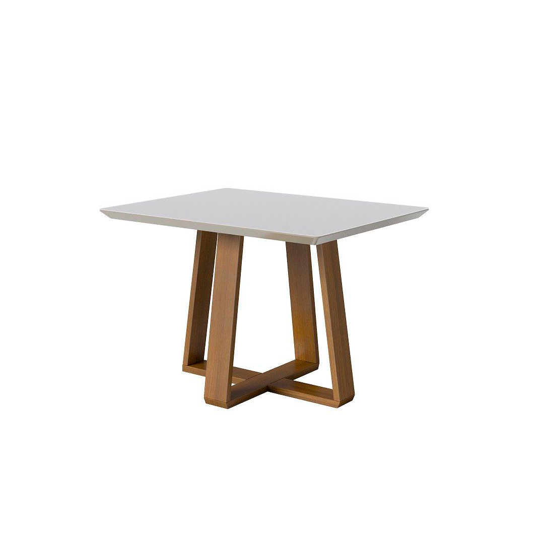 Mesa de Comedor Imcal Wood 120 cm C/Vid Ow/Nat