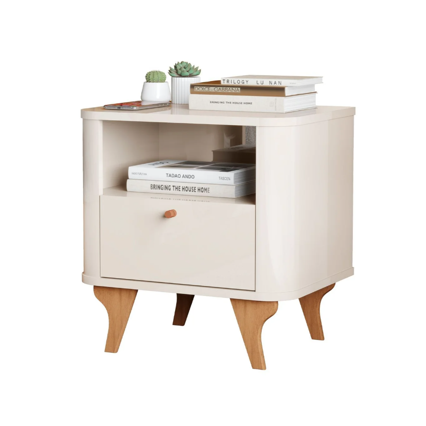 Mesita de Luz Jb Slim Aruma Off White