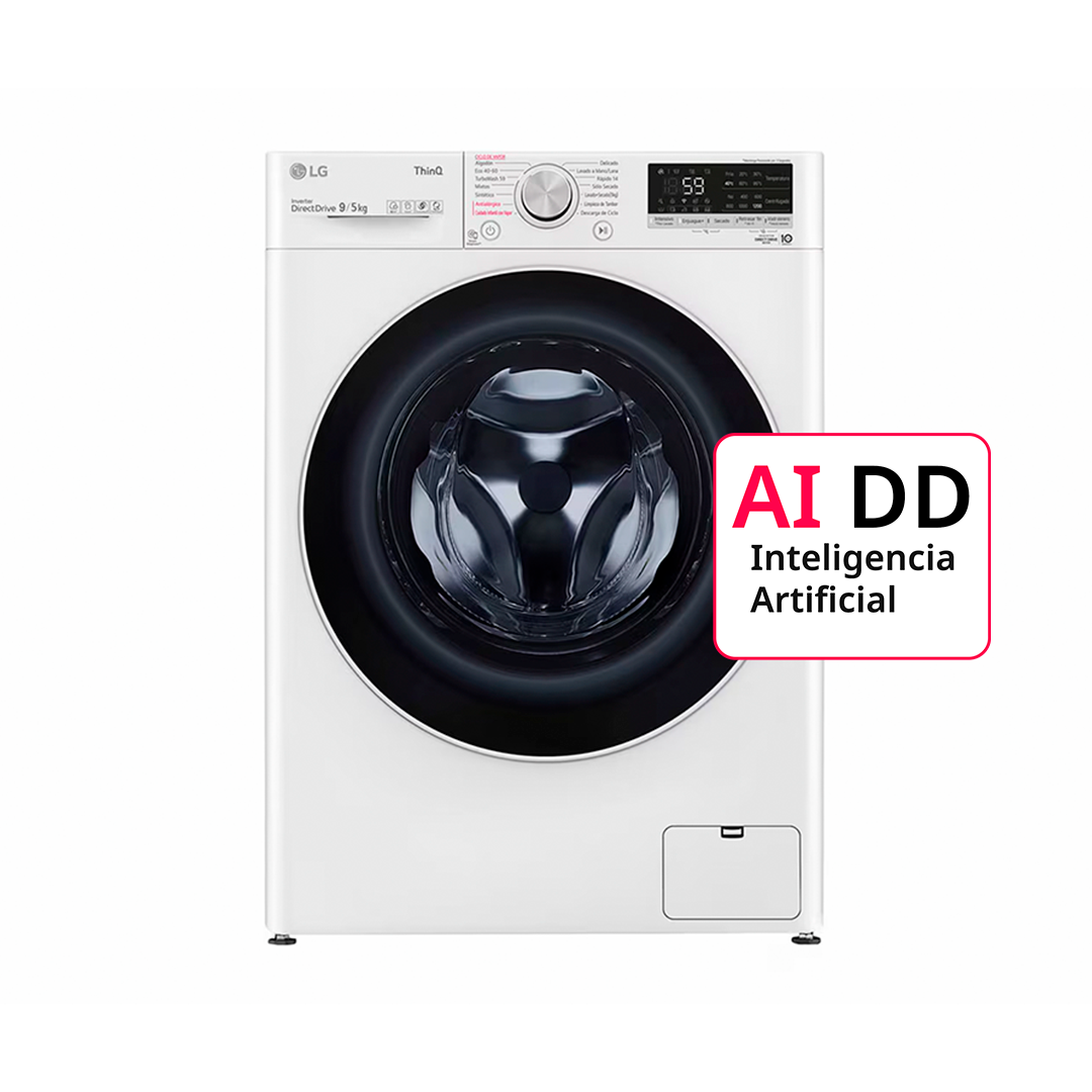Lavasecarropas LG WD9VC4S6 AI DD 9/5 Kg Blanco