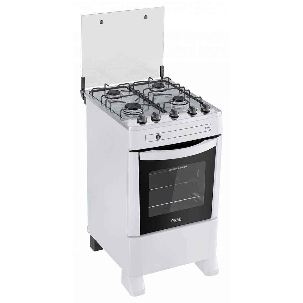 Cocina a Gas PRAE Vitale 4 Hornallas Blanco