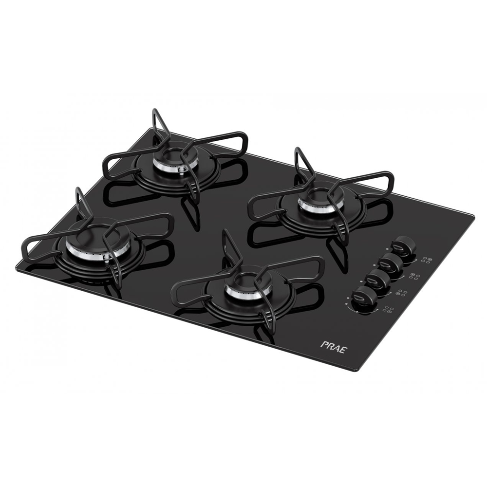 Anafe a Gas PRAE Enamel 4 Hornallas