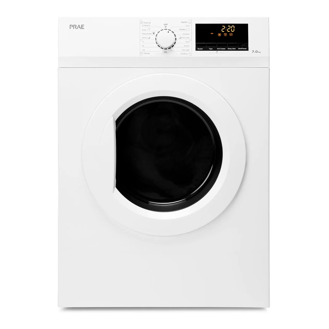 Secarropas PRAE PRT5AE Frontal 7 Kg Blanco