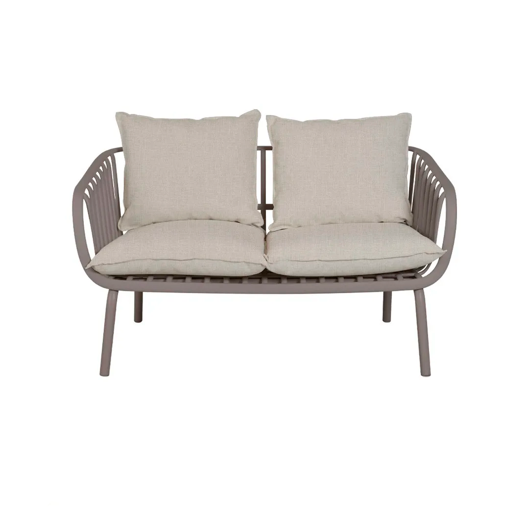 Sofá Rivatti Seiva 2 Lugares Fendi/Amendoa PP-66015