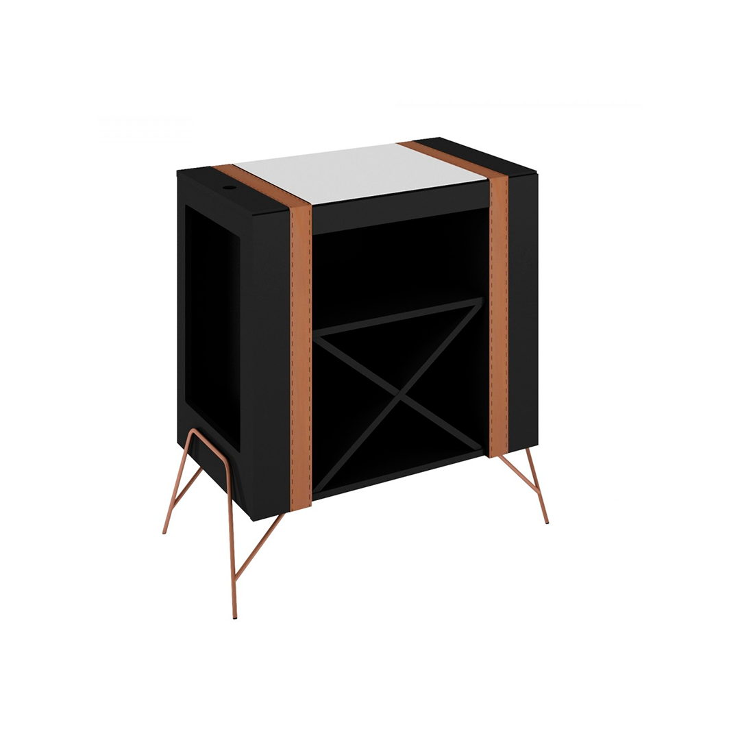 Bar Rudnick Atlantis Negro/Fosco/Cobre