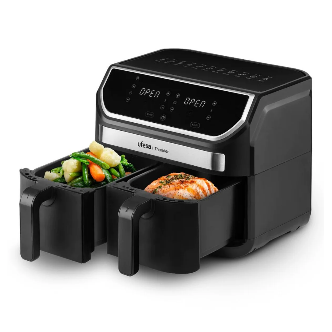 Freidora Airfryer Ufesa Thunder Dual Digital 9L